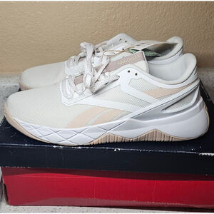 Reebok NanoFlex TR Training Shoes – Women’s 8.5 – Ecru / Rose Gold – New